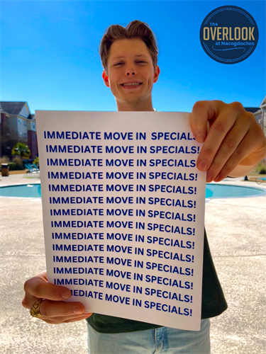 Immediate Move-In Special: Sign a Lease and move-in before February 15th and get March rent Free!!