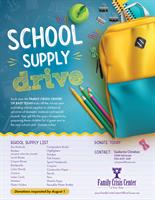 School Supply Drive | Family Crisis Center