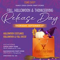Fall, Halloween, and Thanksgiving Release in Thrift Stores