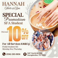 Hannah Nails & Spa, LLC - Nacogdoches