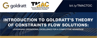 TMAC Sponsoring Rami Goldratt Introducing Theory of Constraints and Mastering Flow Seminar