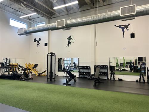 Gym floor area