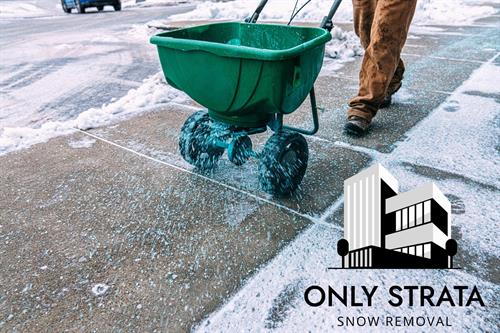Proactive salting prevents black ice in strata communities