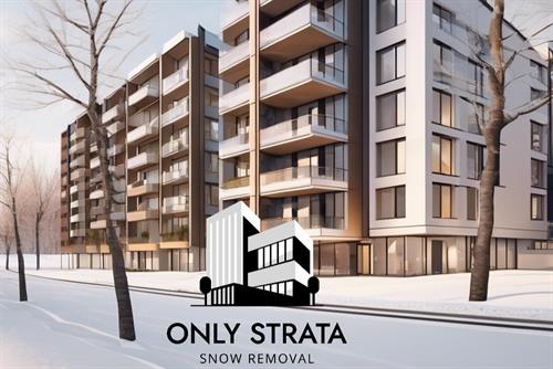 Strata apartment community protected with reliable snow clearing