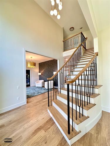 Remodel of entry stairs, flooring, sitting room