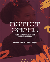 Tashema Davis Artist Panel at the Kennedy Art Center