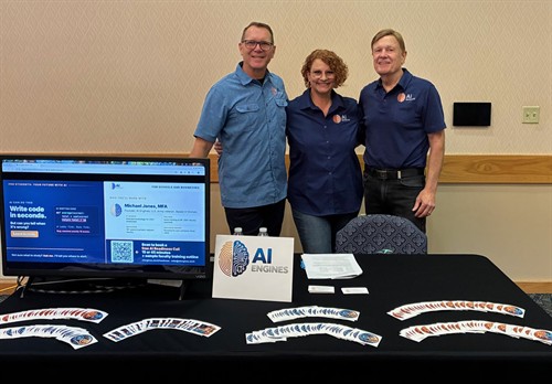 AI Engines at a career fair