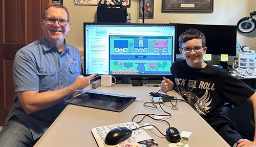Playable first level achieved for this young game developer after his first AI Game-making course with AI Engines!