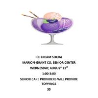 Senior Center Ice Cream Social