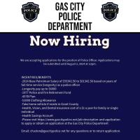 Gas City Police Dept Hiring