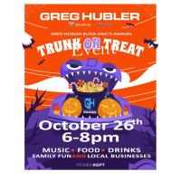 Trunk or Treat Event Oct 26