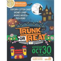 Wesleyan Health & Rehab Trunk or Treat Oct 30