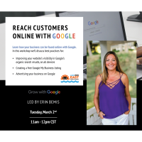 Reach Customers Online with Google Presented by Google Trainer Erin Bemis