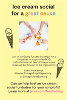 Giving Tuesday Ice Cream Social with Greater Chicago Food Depository