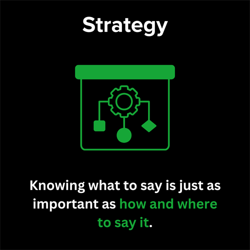 Strategy is just as important as a story. Let's tell yours together!