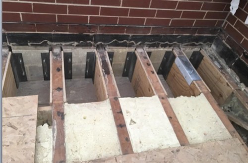 Roof Truss Repair - Foam Insulation Excavated