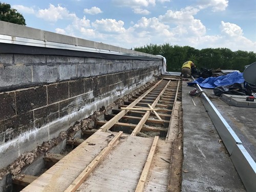 Roof Truss Repair in progress