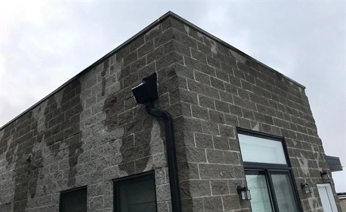 Building Envelope Consulting - Soaking Wet Split Face Block