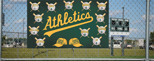 Custom Banners for teams, businesses, schools and construction by inkDOTS LLC