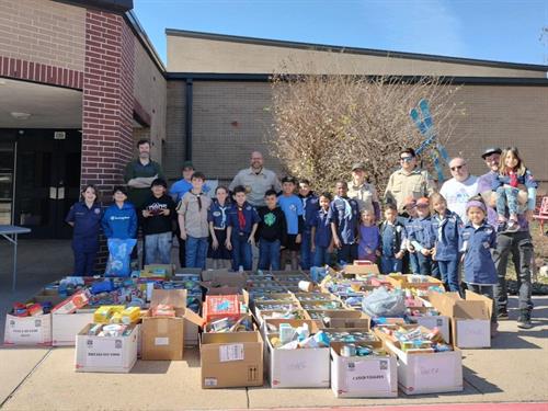 Lowery Elem - CubScout Pack 1445 - Souper Bowl of Caring 2022 Winners & 2023-2nd Place