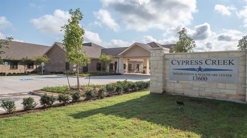 Cypress Creek Rehabilitation Front