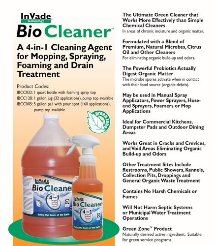 Microbial cleaner for restaurants Microbial cleaner for restaurants