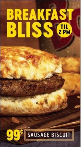 99c Sausage Biscut 99c Sausage Biscut