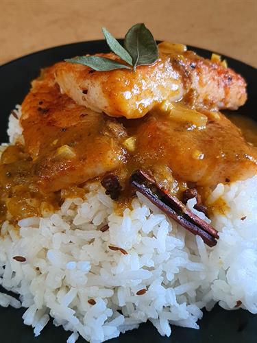 Mango-Cajun White Fish Dinner