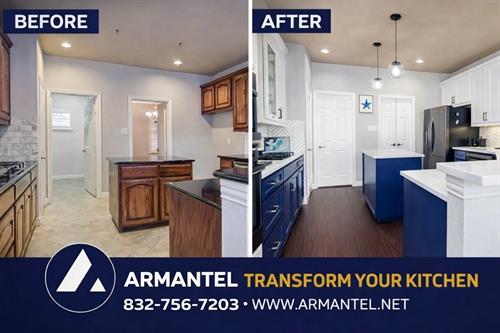 From dated to dialed-in. This kitchen transformation wasn’t about chasing trends—it was about creating a space that works better, looks better, and adds real value to the home. Clean lines, modern finishes, improved flow, and a build process done the right way from start to finish. At Armantel, LLC, we manage renovations with structure, clarity, and accountability—so the results speak for themselves. ?? Houston, TX ?? 832-756-7203 ?? www.armantel.net Build it once. Build it right.