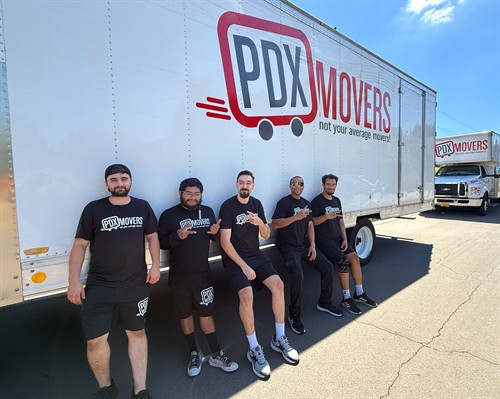 Cypress movers taking a much needed brake in the shade