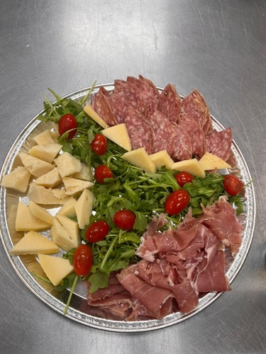 Charcuterie board with Italian meats
