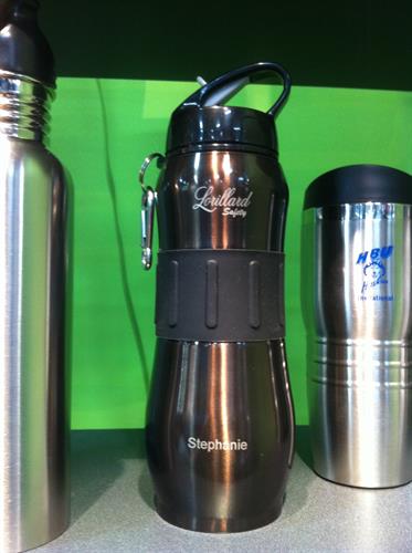 Logoed Stainless Tumblers, including Yeti and RTIC are a must.