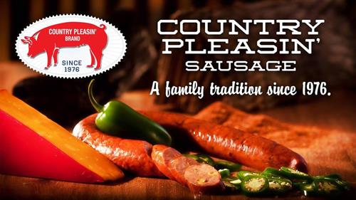 We only sell Country Pleasin Sausage