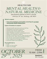 Health Fair - Mental Health & Natural Medicine