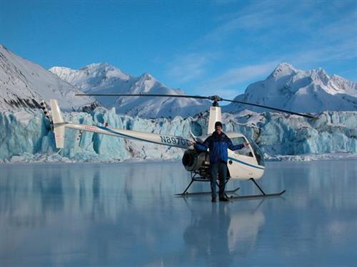 See Alaska from a birds eye view on a helicopter flightseeing tour with a glacier landing. Photo credit: Alpine Air