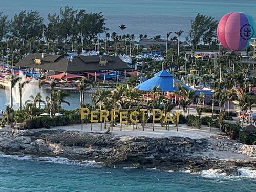 Perfect Day at CocoCay-- only available on Royal Caribbean.