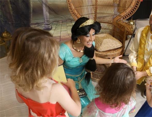 Storytime Princeses - Princess Jasmine - is proud to have been invited to serve at the Southesast Health Foundation Tea Party!