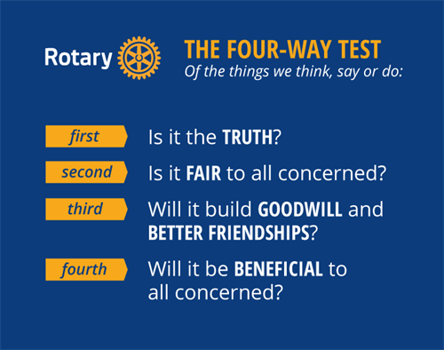 4 way test of Rotary