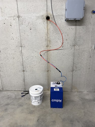 Wireless Access Point installed 215ft accross the street for the wonderful Beggs Family!