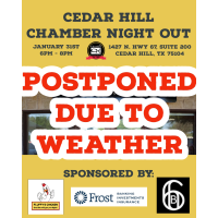 Chamber Night Out Rescheduled to February 27th