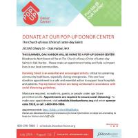 Pop-Up Blood Donation Center