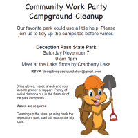 Community Work Party Campground Cleanup