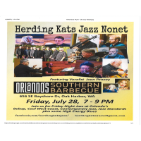Orlando's BBQ: Herding Kats Jazz Nonet 