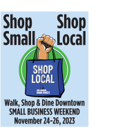 Shop Small Shop Local: Small Business Weekend