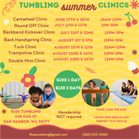 Summer Tumbling Clinics