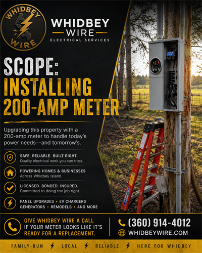 Out with the old, in with the safe ?? Upgraded meter = better reliability, safer power, and peace of mind.