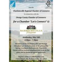 Let's Connect with the Charlottesville & Orange Chambers @ Barboursville Vineyards