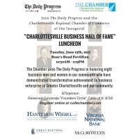 The Daily Progress “GREATER CHARLOTTESVILLE BUSINESS HALL OF FAME” Luncheon 