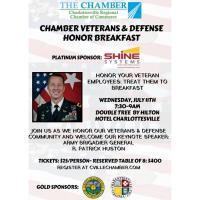 2018 Chamber Veterans & Defense Honor Breakfast