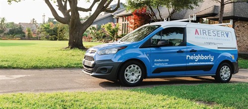 Aire Serv of Charlottesville service van: heating & AC repair across Charlottesville, Crozet, Albemarle County & Waynesboro